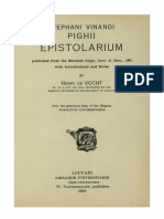 Humanistica Lovaniensia Vol. 15, 1959 - STEPHANI VINANDI PIGHII EPISTOLARIUM PDF