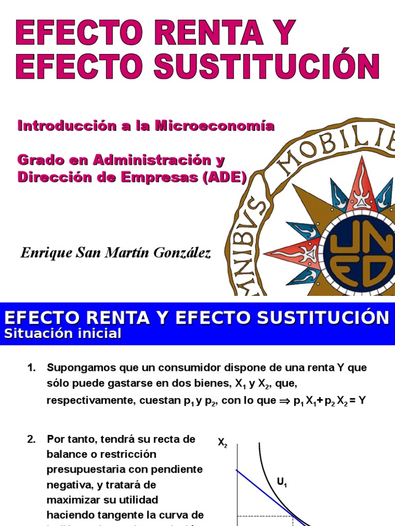 Efecto Renta y Sustitución en Consumo | PDF | Teorías económicas ...