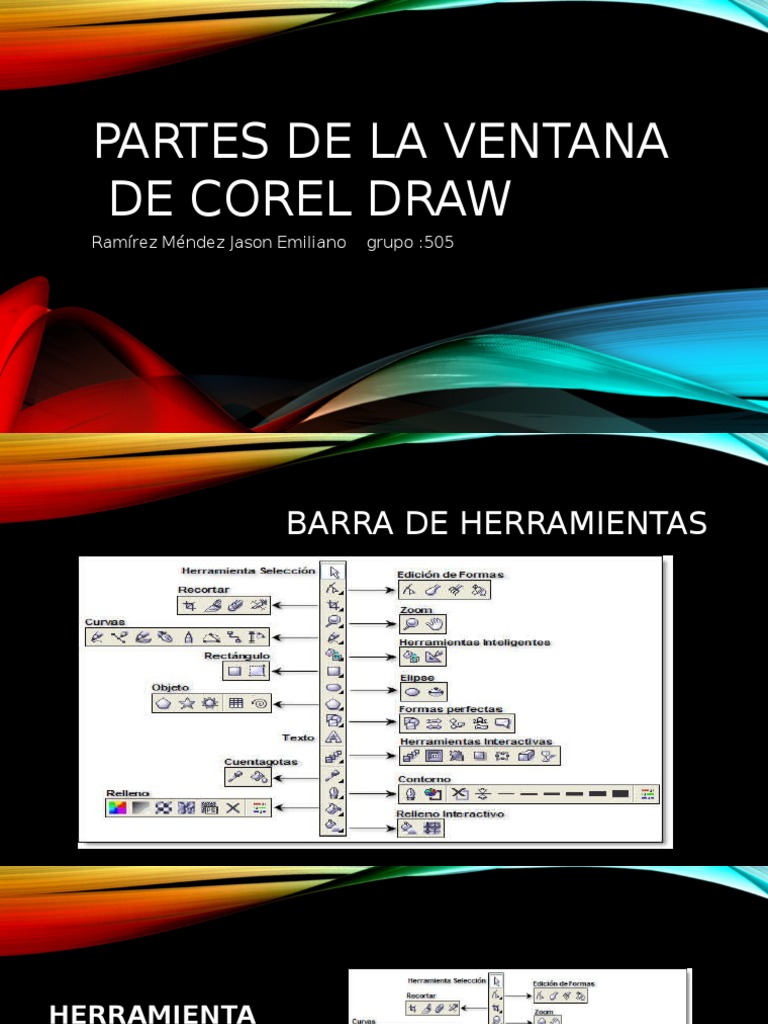 Partes de La Ventana de Corel Draw | PDF | Ventana (informática ...