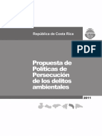 Politica Persecucion DELITOS AMBIENTALES EN COSTA RICA PDF
