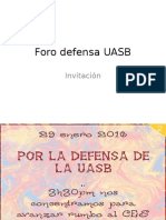 Foro defensa UASB.pptx