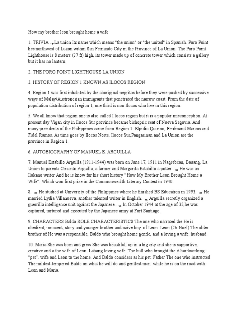 How My Brother Leon Brought Home A Wife