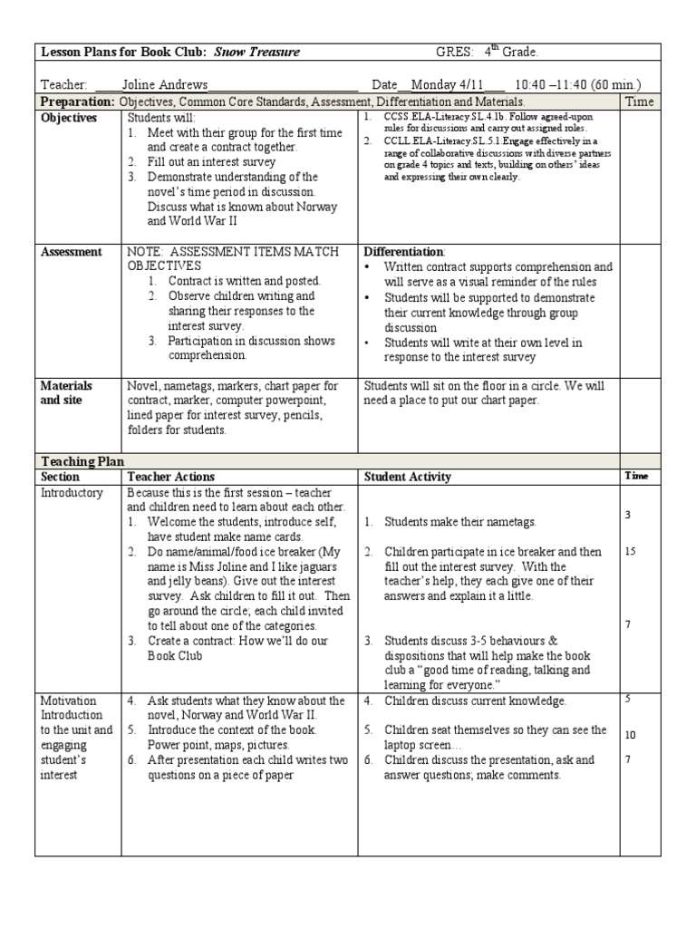All Lesson Plan | PDF | Reading Comprehension | Educational Assessment