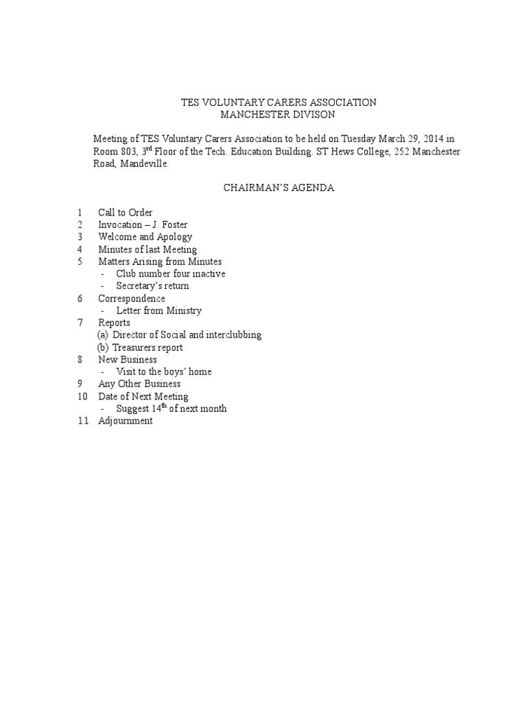 Chairman S Agenda Edpm Pdf