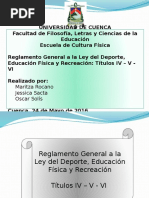 Reglamento Ley Del Deporte. Titulo 4 5 y 6