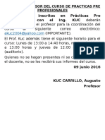 aviso KUC