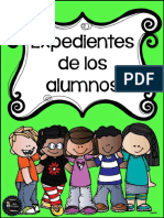 Portada para expediente de alumnos