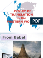 History of Translation - Western