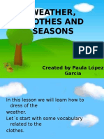 Weather, Clothes and Seasons: Created by Paula López García