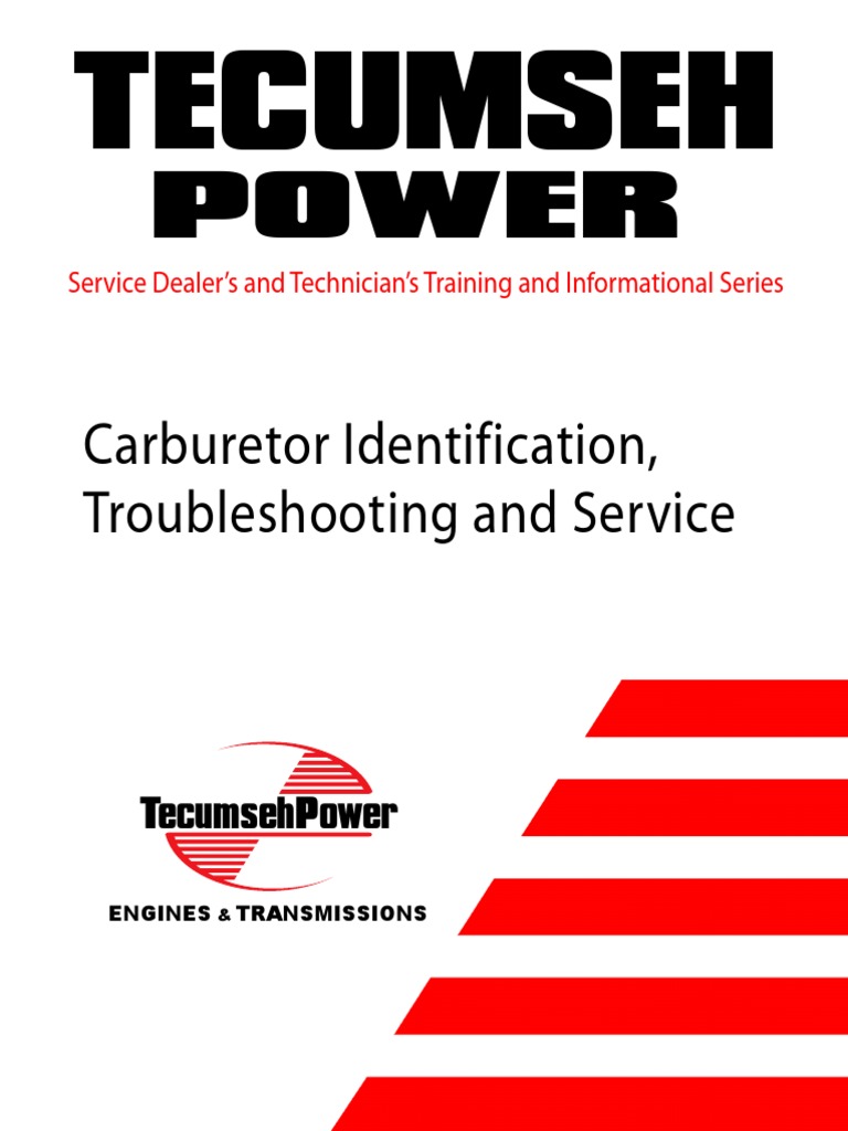 Tecumseh Carburetor Manual PDF Carburetor Gasoline