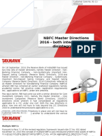 NBFC Master Directions 2016 Both Integration and Disintegration