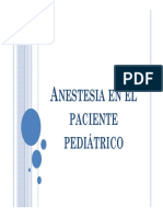Anestesia en El Paciente Pediátrico