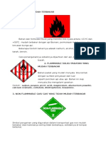 Flammable/ Mudah Terbakar: Calcium Resinate, Celluloid, Dinitrophenol, Hexamine