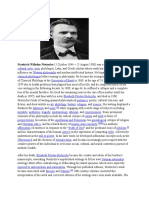 Friedrich Wilhelm Nietzsche 15 October 1844 - 25 August 1900) Was A Prussian