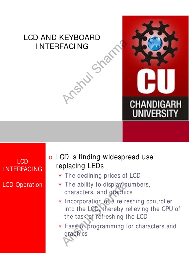 LCD and Keyboard Interfacing Guide | PDF | Input/Output | Computer Keyboard