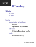 III. Vacuum Pumps III. Vacuum Pumps: Mechanism