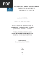 Studiu Si Cercetari La Elemente Consolidate