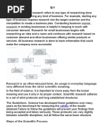 Business Research Assignment 1