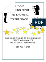 Take Your Singing From The Shower... To The Stage
