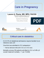 Critical Care in Pregnancy