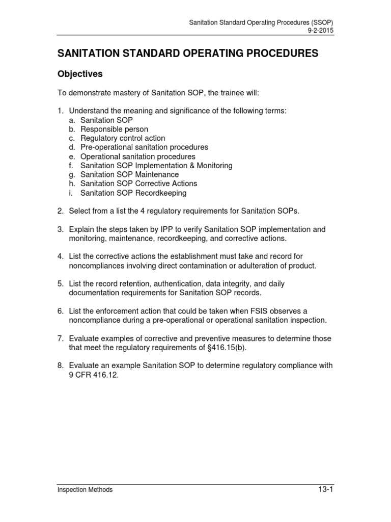 Ensuring Food Safety Through Sanitation An Overview of Sanitation