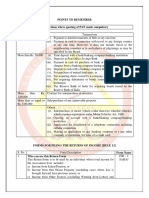 Cs Executive - Direct Tax - Points To Remember (For June, 2016 Exam)