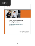 Cisco Next-Generation Security Solutions All-In-One Cisco ASA Firepower Services, NGIPS, And AMP