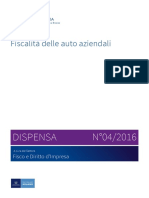 Fiscalita Delle Auto Aziendali - Dispensa N. 04 2016