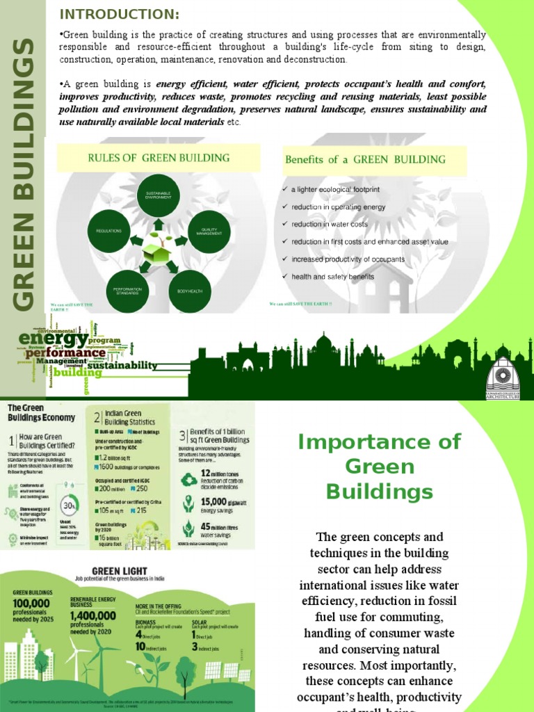 Top 5 Energy Efficient Buildings In India Pdf Green Building