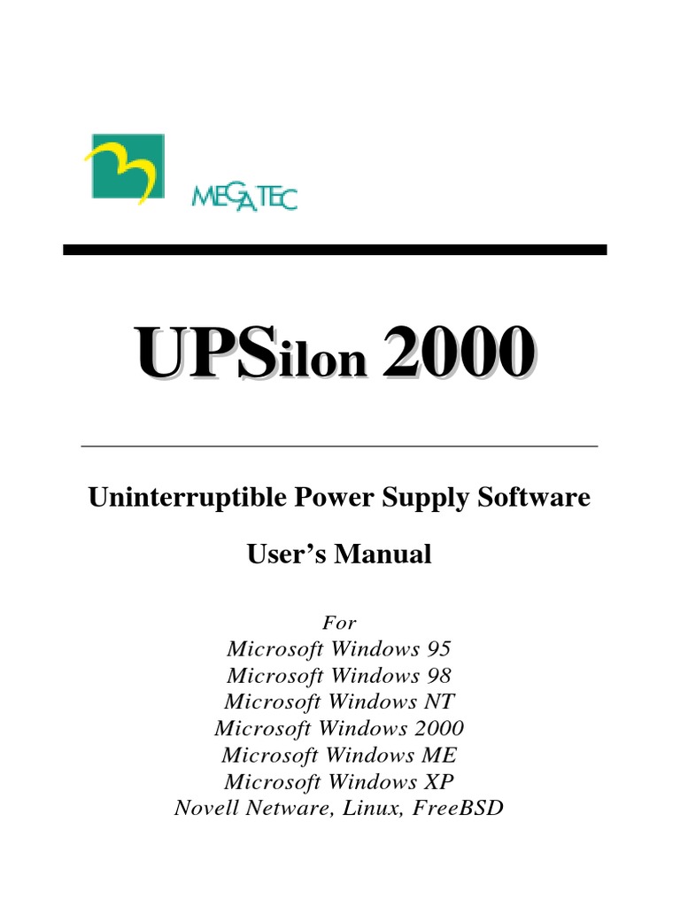 Upsilon 2000 Windows Users Manual | PDF | Installation (Computer ...