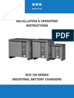 SCR100 Charger Installation & Operating Instructions, 2002-09-02