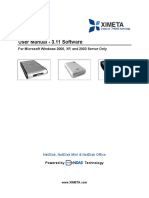 Ximeta Netdisc External Harddrive Manual PDF
