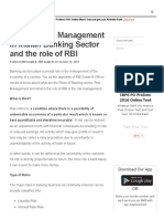 What Is Risk Management in Indian Banking Sector and The Role of RBI