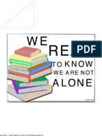 We Read To Know We Are Not Alone