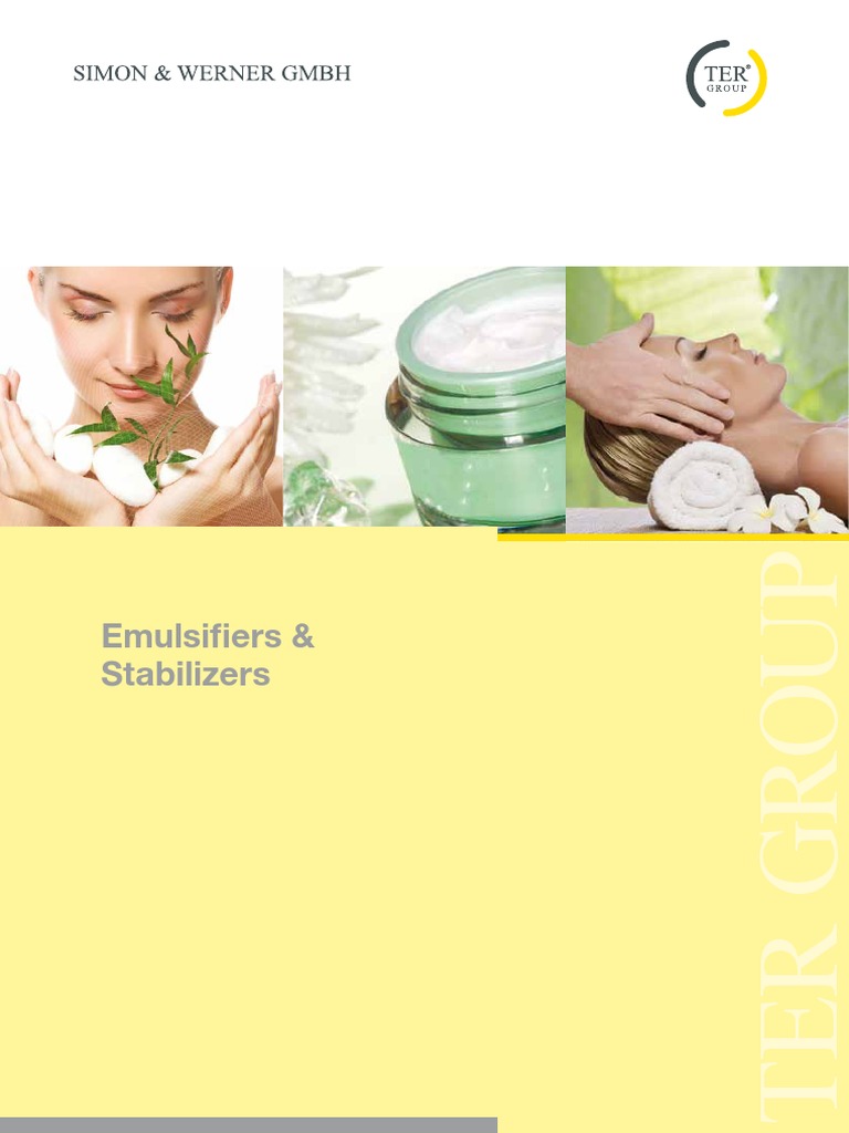 Emulsifiers&Stabilizers PDF Emulsion Cosmetics