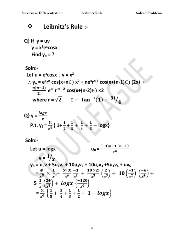 > this page intentionally left blank. 2.Problems on Leibnitz Theorem | Trigonometric Functions ...