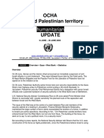 Ocha Occupied Palestinian Territory: Humanitarian