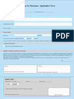 PayZapp for Business - Application Form