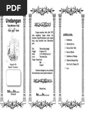 57 Contoh Undangan Dzikir Gratis Terbaik