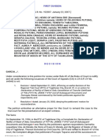 First Division: Petitioners Vs Vs