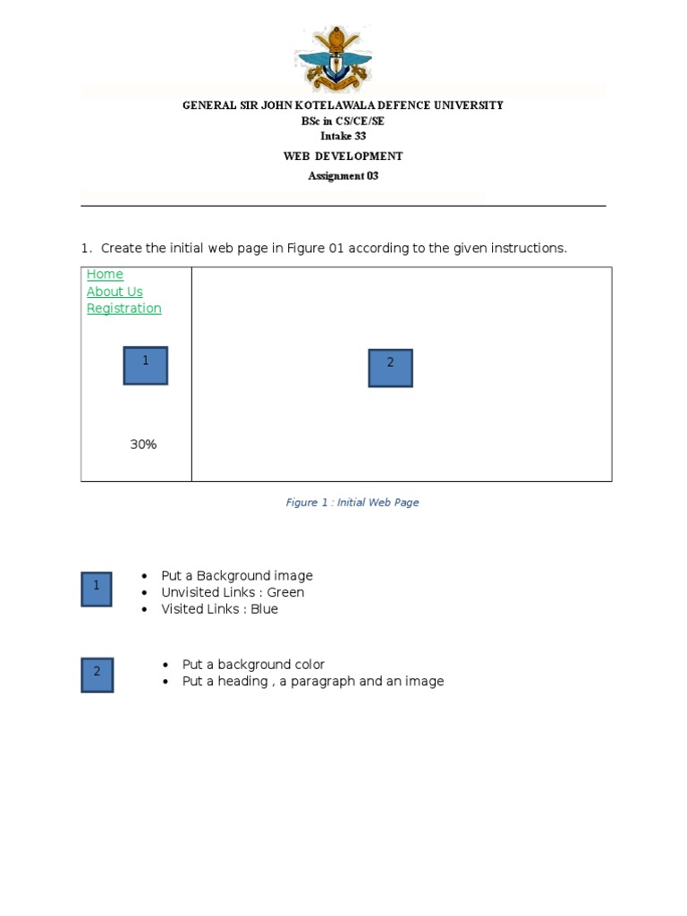 Web Development Assignment Guide | PDF | Art | Computers