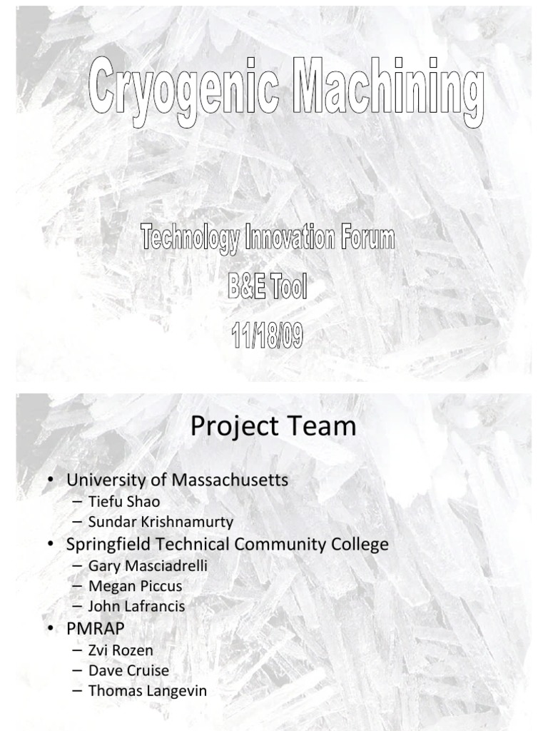 Advancements in Cryogenic Machining | PDF | Cryogenics | Coolant