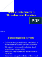 Vascular Disturbances II: Thrombosis and Embolism Pathology