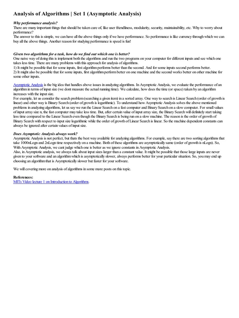 Algorithm | PDF | Time Complexity | Computational Complexity Theory