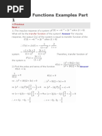 Transfer Functions Examples Part 1