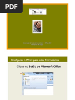 CONSTRUÇÃO DE FORMULÁRIOS EM WORD 2007