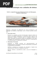 MEBE - ANA SILVESTRE - 2 - Perfil e Competências Do Profissional Técnico de Massagem
