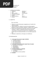 Metafísica Syllabus I
