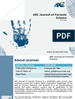 ARC Journal of Forensic Science - Arc Journal Publishers