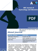 ARC Journal of Gynecology and Obstetrics - Arc Journal Publishers